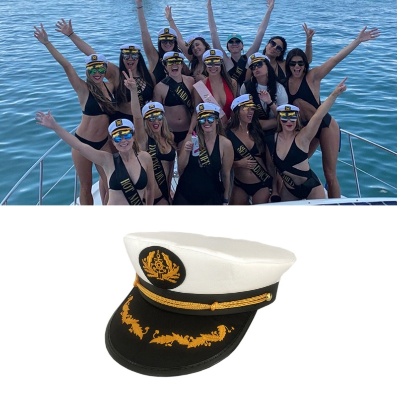 Mũ Hóa Trang Thuyền Trưởng Trưởng Hải Quân Dành Cho Trẻ Em Và Người Lớn