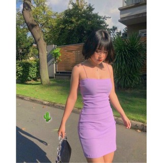 Đầm body hai dây màu tím cực hot MAU1605203 mới nè