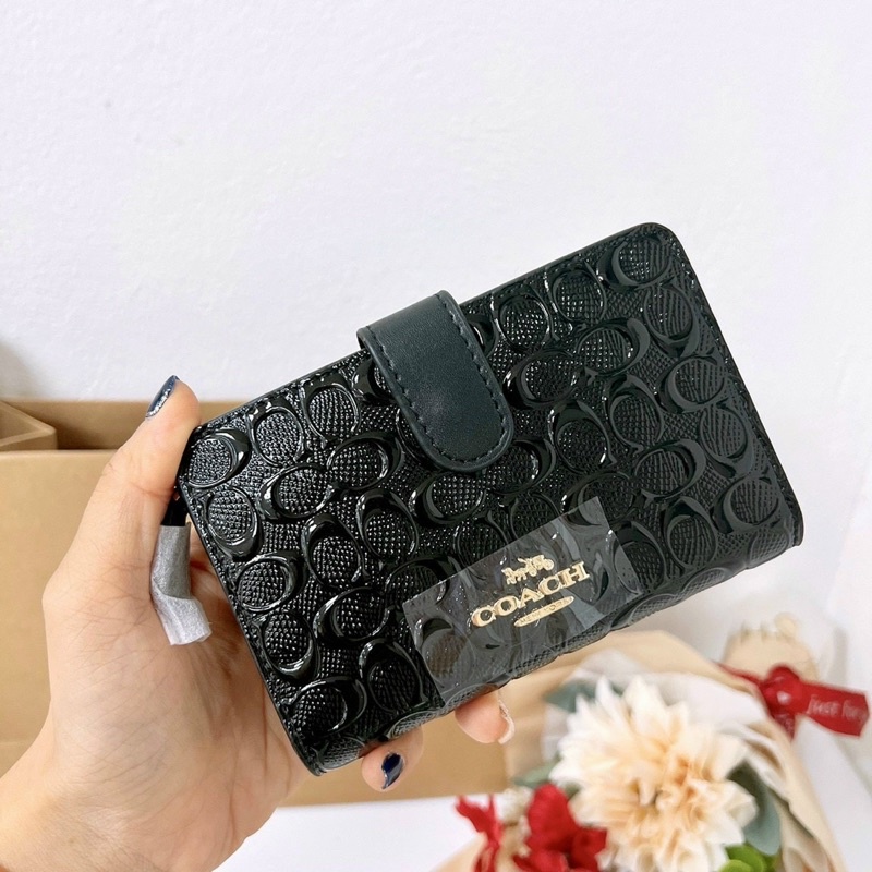 VÍ COACH SIZE TRUNG SIÊU ĐẸP❗️Full box và túi giấy làm quà