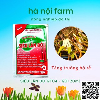 Phân bón siêu lân đỏ qt04 gói 20ml