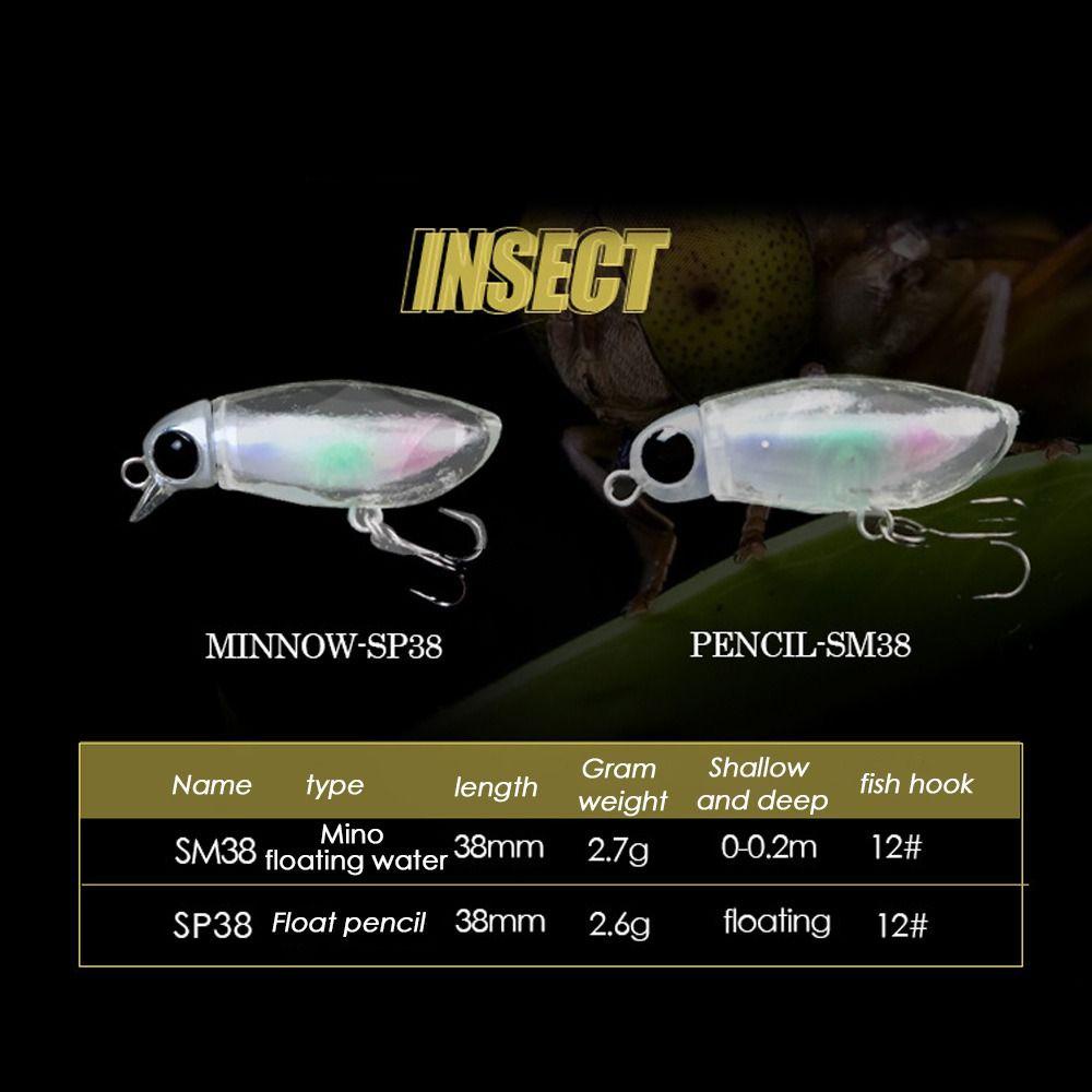 ESPO Mồi Câu Cá Giả Hình Côn Trùng 38mm 2.7g