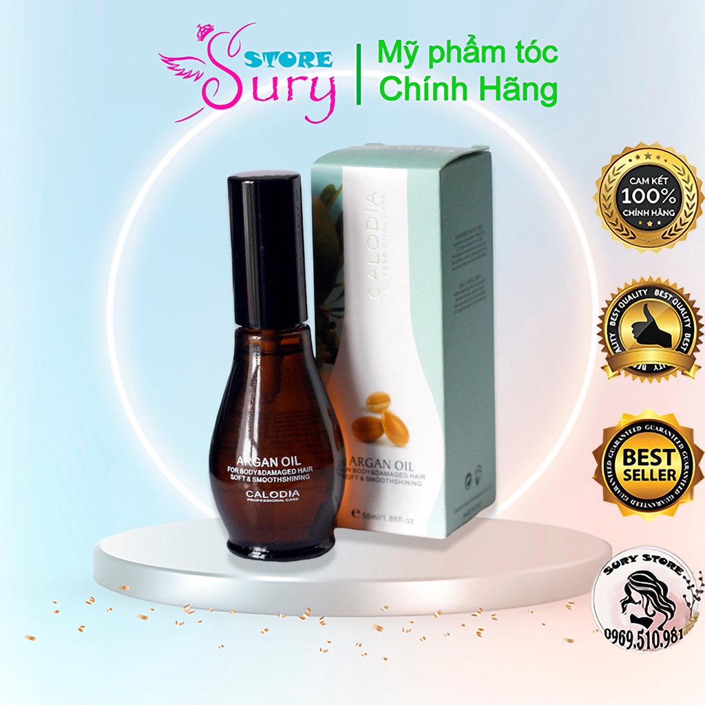 Tinh dầu ( serum ) dưỡng tóc CALODIA giữ nếp tóc, phục hồi tóc hư tổn , giảm gãy rụng hiệu quả Sury_store