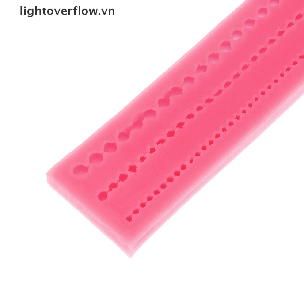 [lightoverflow] Khuôn Silicon Làm Bánh Kẹo Hình Chuỗi Hạt Ngọc Trai Trang Trí [VN]