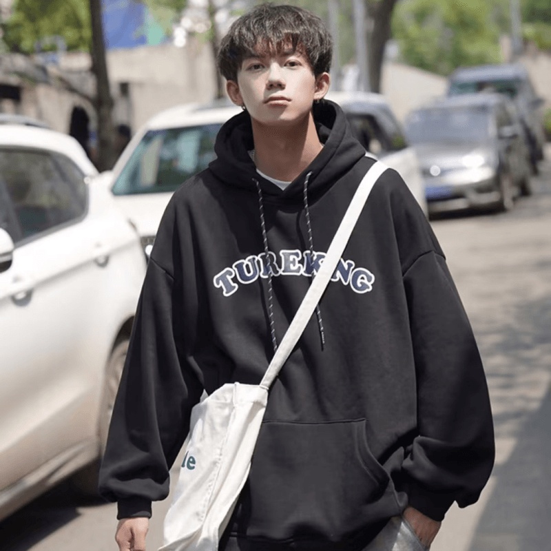 Áo hoodie Dáng Rộng In Chữ Thời Trang Hàn Quốc Chất Lượng Cao