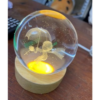 SÉT 2 ĐÈN NGỦ 3D QUẢ CẦU PHA LÊ PHÁT SÁNG