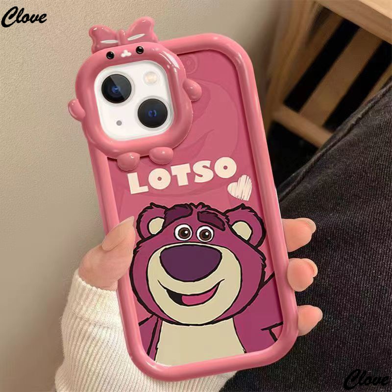 Ốp Điện Thoại Họa Tiết Giáng Sinh / Quả Dâu / Chú Gấu Dễ Thương Cho Iphone 11 120k 13prom8 7iPhone6 DFXV