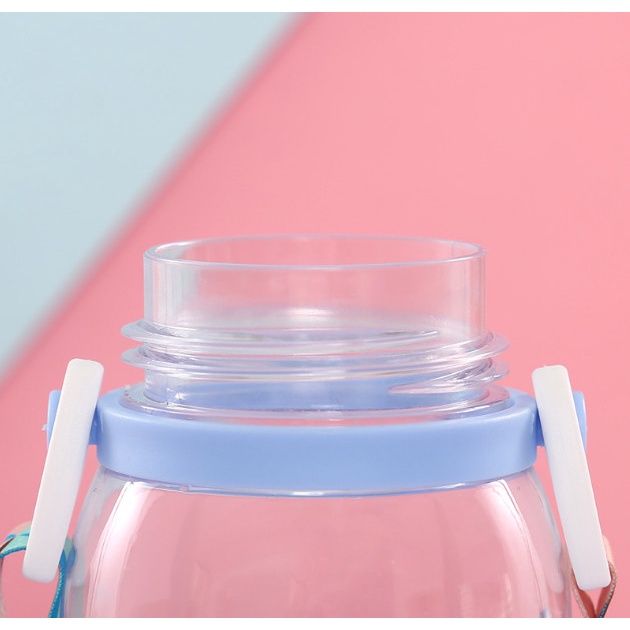 Bình nước nhựa 450ml , bình uống nước hình hươu cho bé, thiết kế hoạt hình dễ thương, chất liệu an toàn - Loki