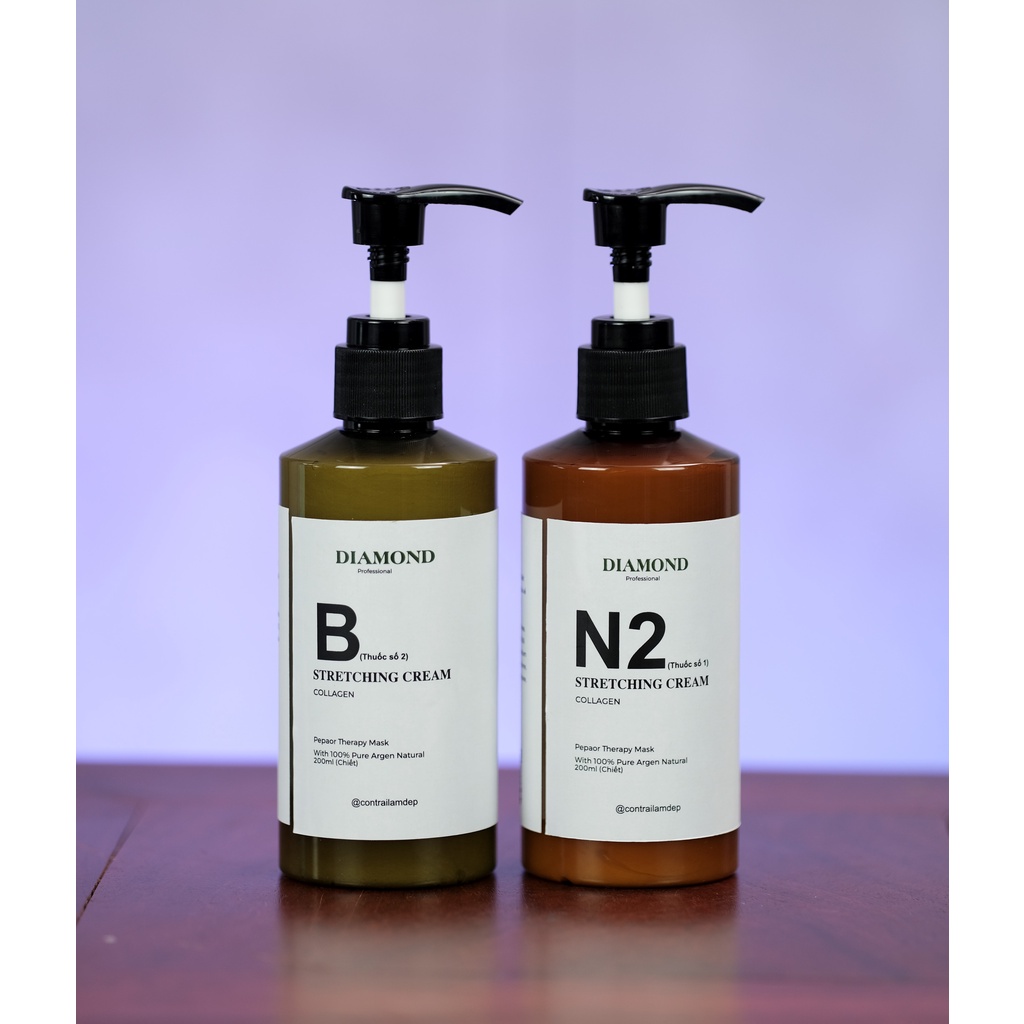 Combo kem ép side số 1 Diamond bản N1,N2,N3 và kem định hình B 200ml