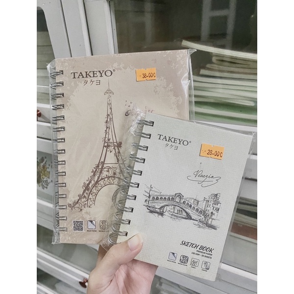 Sổ vẽ chì, Sketchbook, sổ phác thảo, sổ vẽ màu chì Takeyo giá rẻ