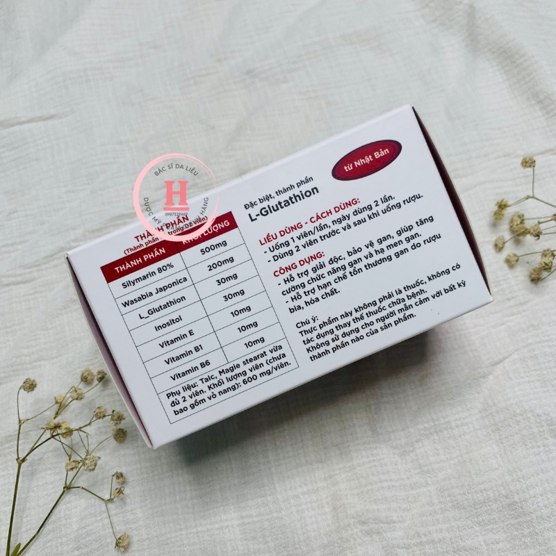 Viên uống SILYDETOX giải độc gan giảm mụn đẹp da - 60 viên