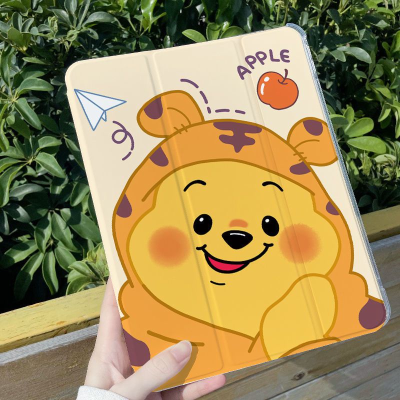 Ốp Máy Tính Bảng TPU Mềm Hình Gấu Pooh Dễ Thương Cho iPad GEN 7 / 8 / 9 10.2 "Air4 Air5 Pro11" Pro12.9 "2020 / 2021 mini6