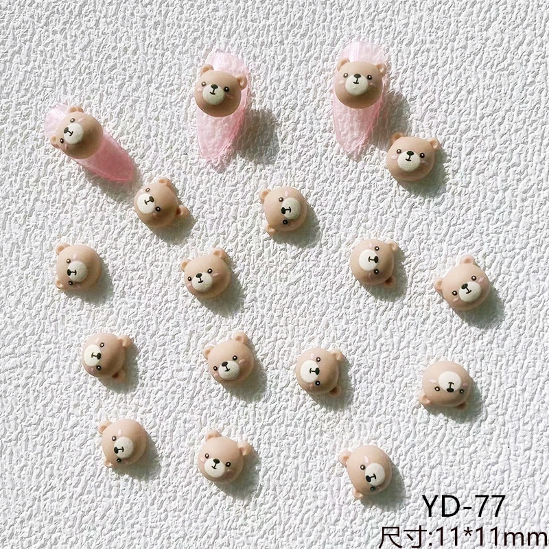 SANRIO Set 20 Phụ Kiện Trang Trí Móng Tay 3D Hình Động Vật Hoạt Hình Xinh Xắn Đáng Yêu