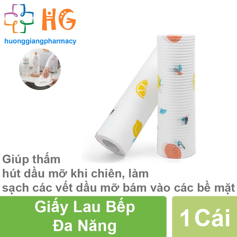 Giấy lau da năng giấy lau bếp dai giặt tái sử dụng tiện dụng cuộn 50 tờ