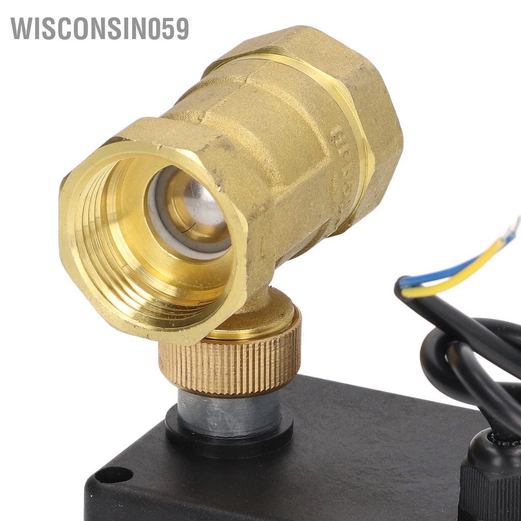 [Hàng Sẵn] Van bi động cơ 2 dây chiều thường kín DN25 bằng đồng thau ABS DC 12V ‑ 24V Phụ kiện 【Wisconsin059】