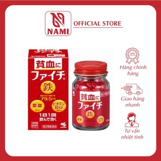 Lọ 120 viên Đựng Viên Uống Bổ Máu Faichi Kobayashi