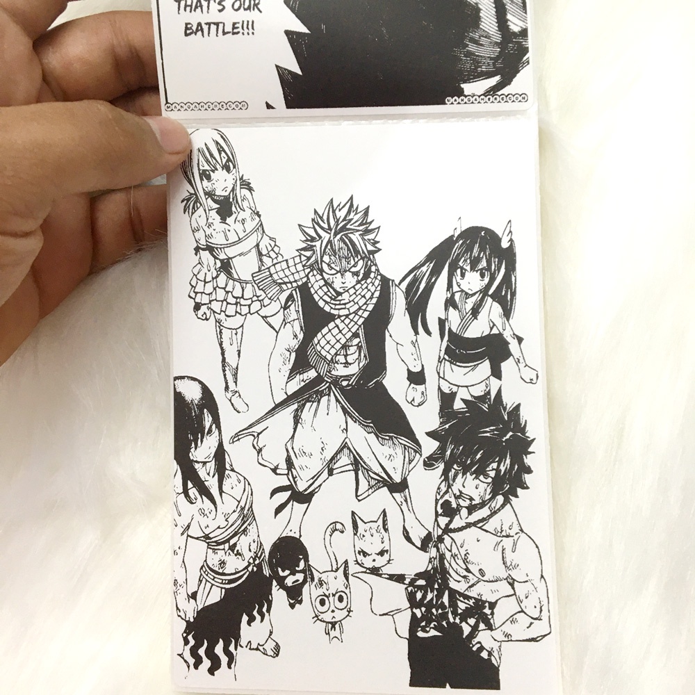 Giấy dán tường anime manga Fairy Tail Hộ pháp sư Poster One Piece Goku, tranh dán tường decor phòng cực đẹp
