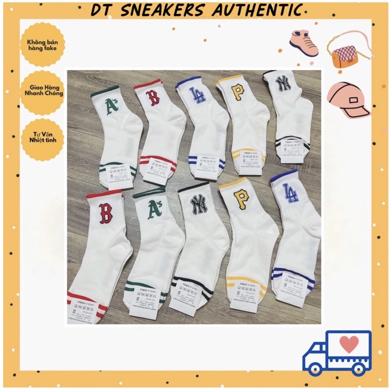 Set tất MLB sẵn nhiều màu dễ lựa chọn - Chuẩn nội địa Hàn - Vớ MLB chính hãng