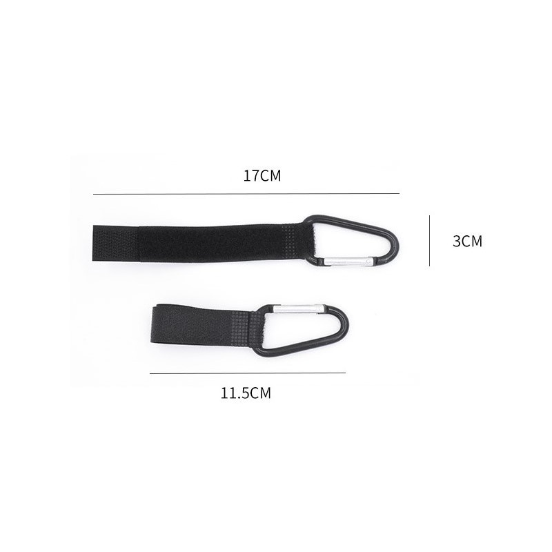 Móc Treo Đồ Bằng Nhôm Màu Đen Chịu Tải Lớn Đa Năng Cho Xe Đẩy Em Bé