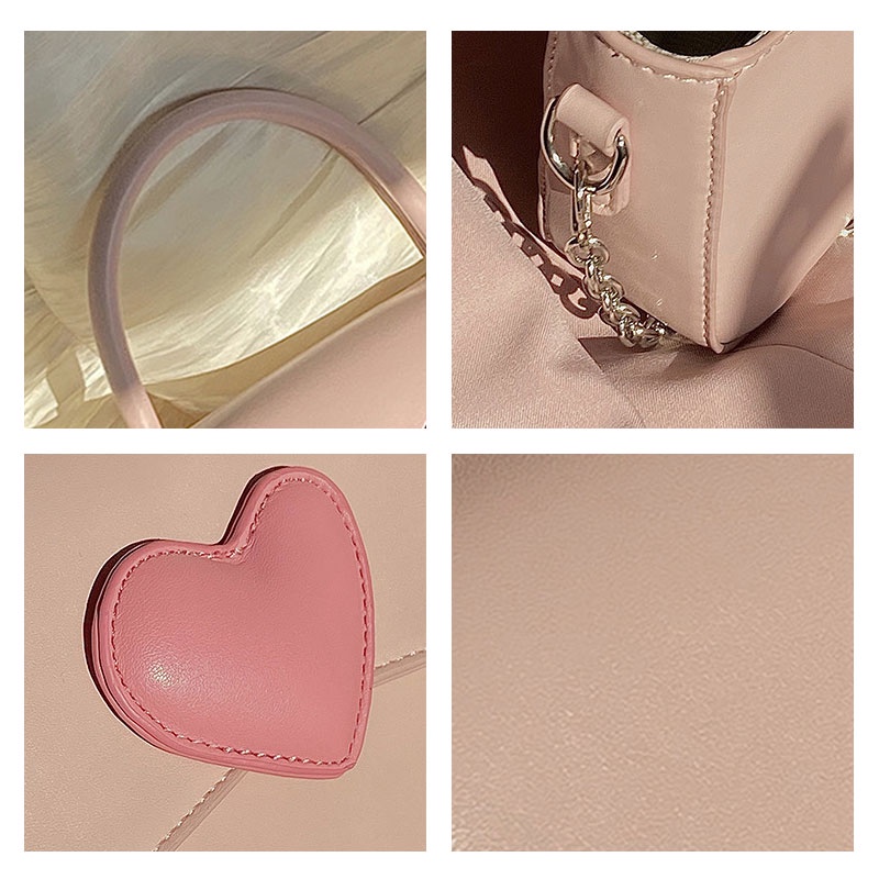 One Túi Đeo Chéo Dáng Vuông Nhỏ Màu Tương Phản Kiểu Hàn Quốc Dễ Thương Cho Bạn Gái