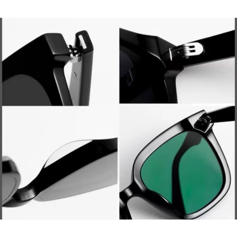 Mắt kính GM LOCELL màu đen bảng vuông thời trang