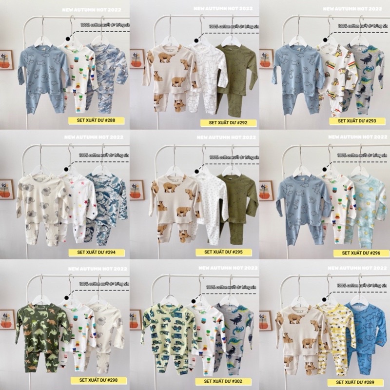 SET 3 BỘ XUẤT DƯ BÉ TRAI