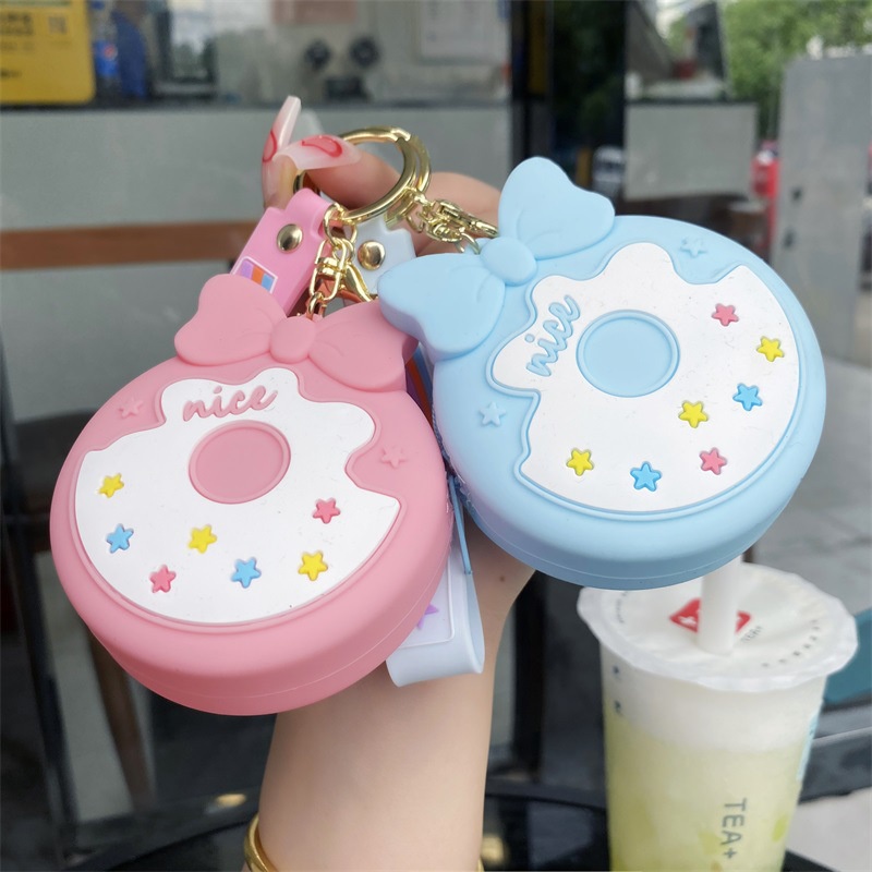 Hoạt Hình Móc Khóa Hình Bánh macaron Xinh Xắn