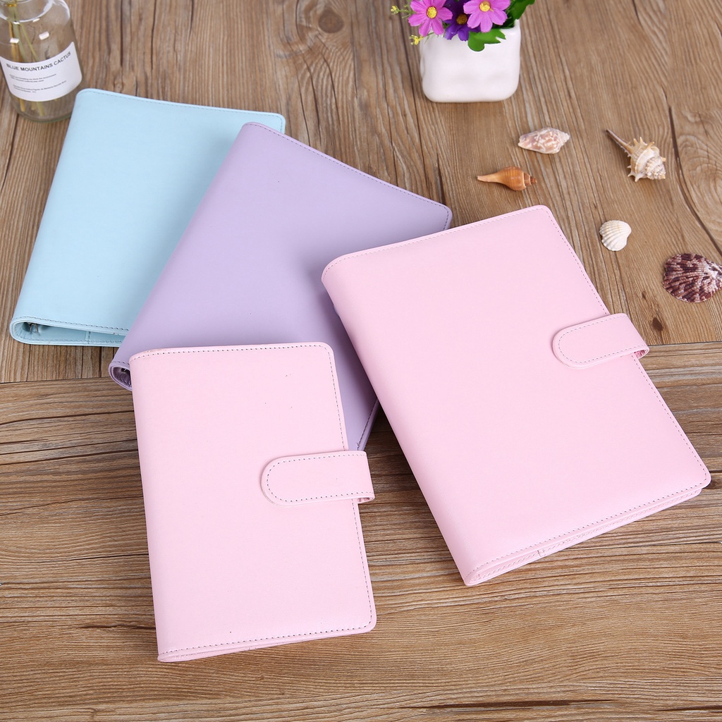 sổ tiết kiệm , Bộ quyển sổ tiết kiệm khổ a6 bìa da pu còng và 12 phong bì đựng tiền, 2 tập nhãn gián