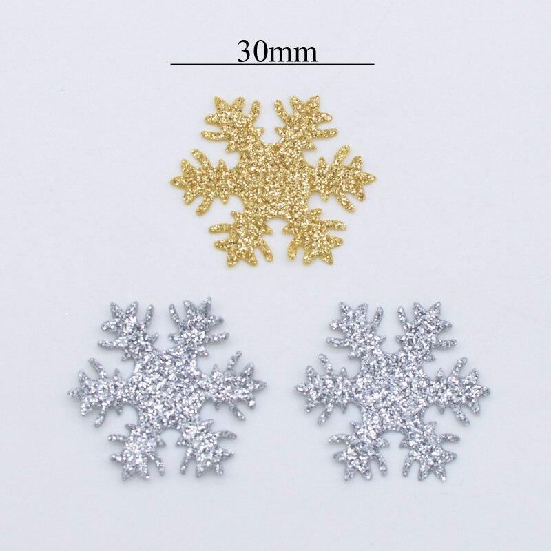Set 100 Bông Tuyết 30mm Màu Bạc Lấp Lánh Dùng Để Trang Trí Đồ Thủ Công