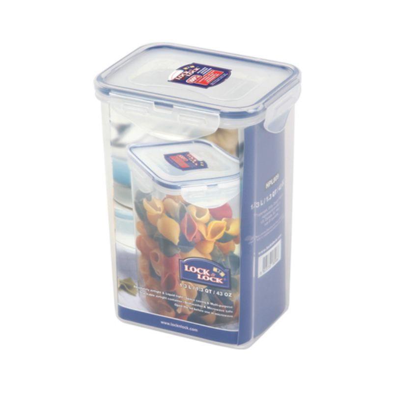 Hộp nhựa bảo quản thực phẩm hình chữ nhật thân cao có nắp chống tràn Lock&Lock 1,3L