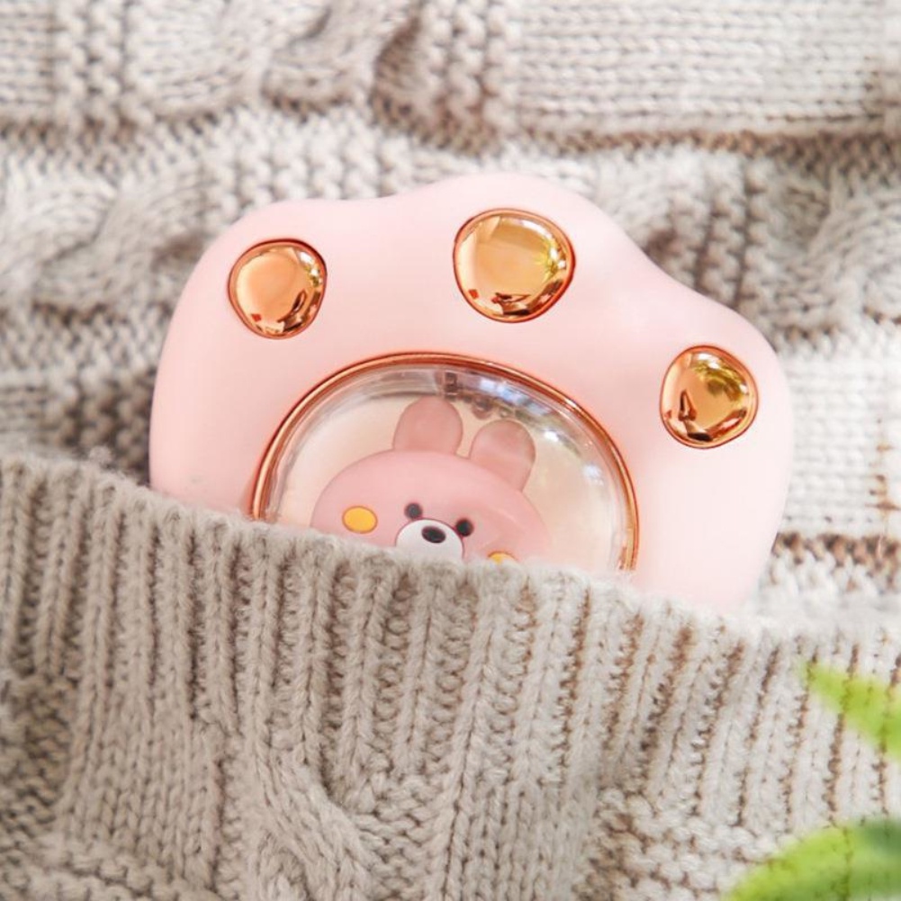 Máy Sưởi Ấm Tay Mùa Đông Mini 2400mah Thiết Kế Hình Bàn Chân Mèo Dễ Thương Sạc USB Tiện Dụng