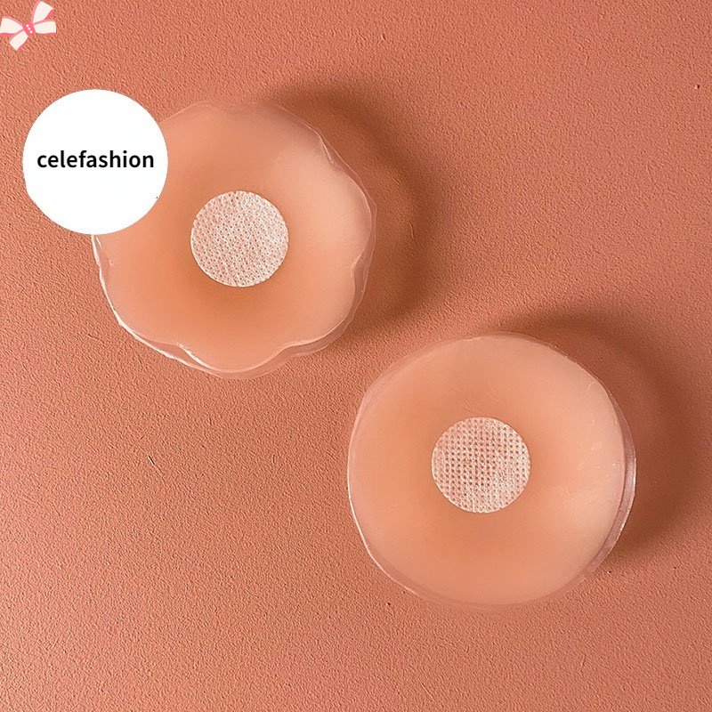 Miếng Dán Ngực Silicone Màu Trơn Chống Trầy Xước Cho Nữ