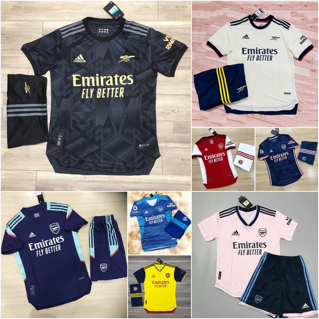 Áo Bóng Đá Câu Lạc Bộ Arsenal -Mẫu 2021 2022 - Chất Polyeste - Hàng Thái nhiều mẫu