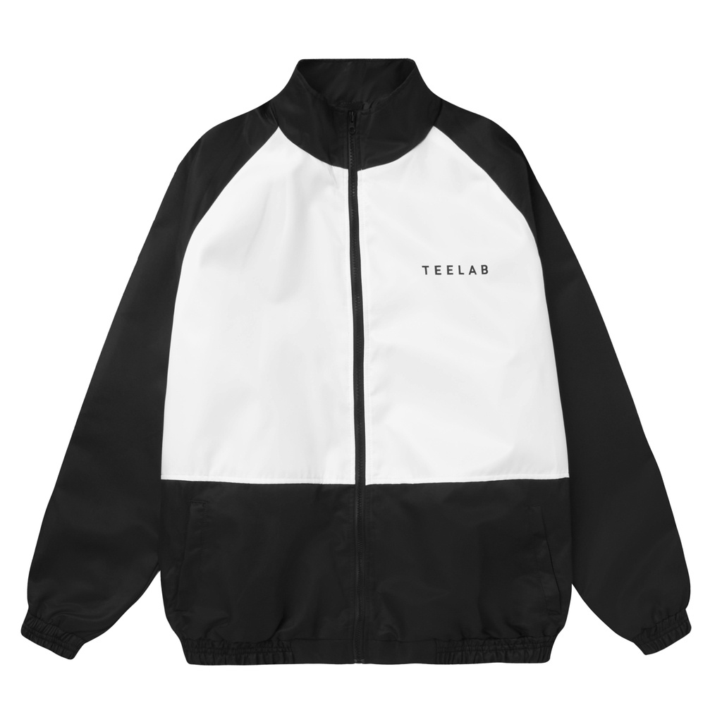 Áo khoác jacket TEELAB dù 2 lớp phối màu Local Brand unisex - Áo khoác nam nữ Ullzang Basic có form rộng XL - LOUSI.SG