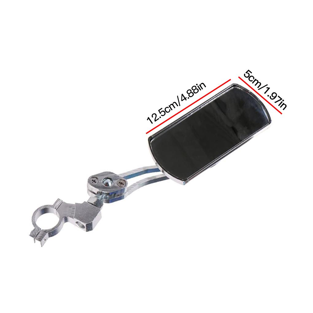 1 Gương Chiếu Hậu Xoay 360 Độ Bằng Hợp Kim Nhôm Màu Trắng Có Thể Điều Chỉnh Dành Cho Xe Đạp