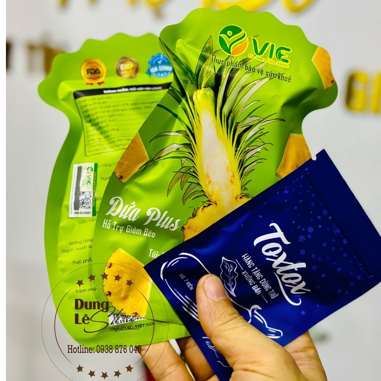 Kẹo dứa giảm cân túi 7 viên (7 vị)