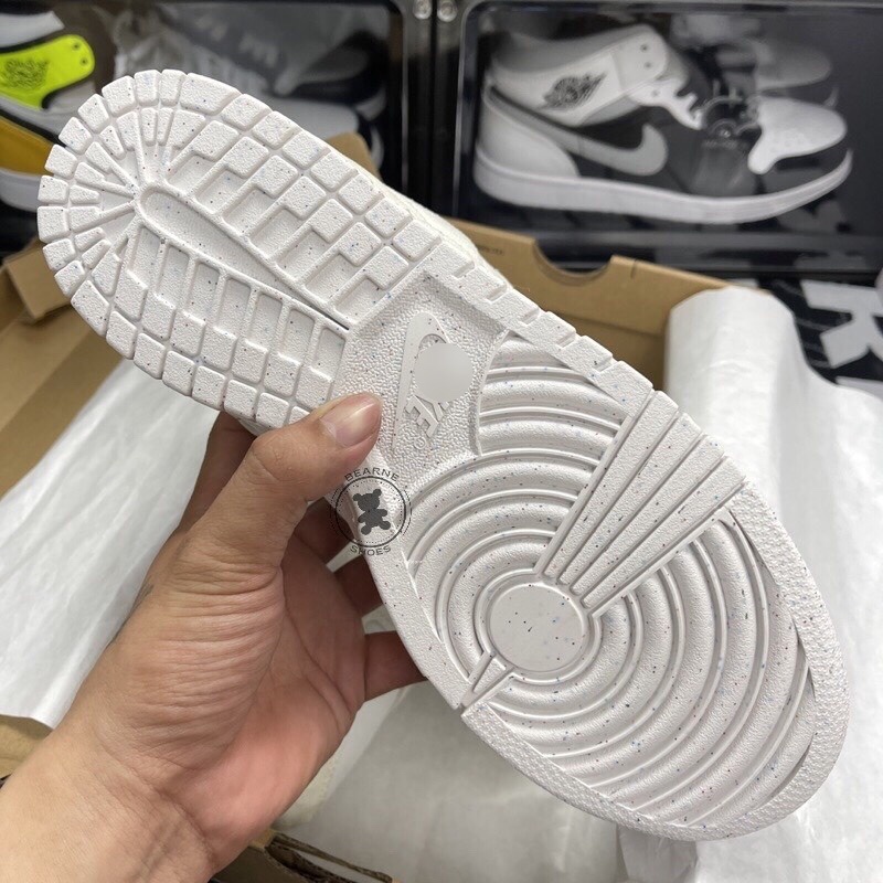 Giày thể thao nuke sb dunk disrupt 2 bản đẹp màu kem nỉ da lộn, Giầy sneaker nam nứ bản mới