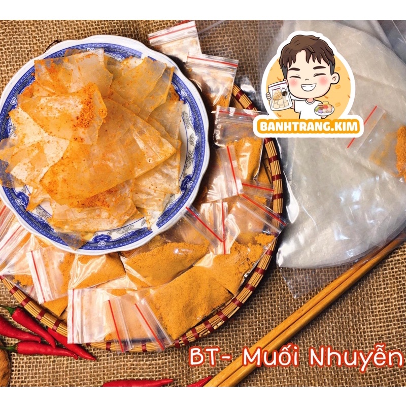 Bánh tráng muối nhuyễn cay