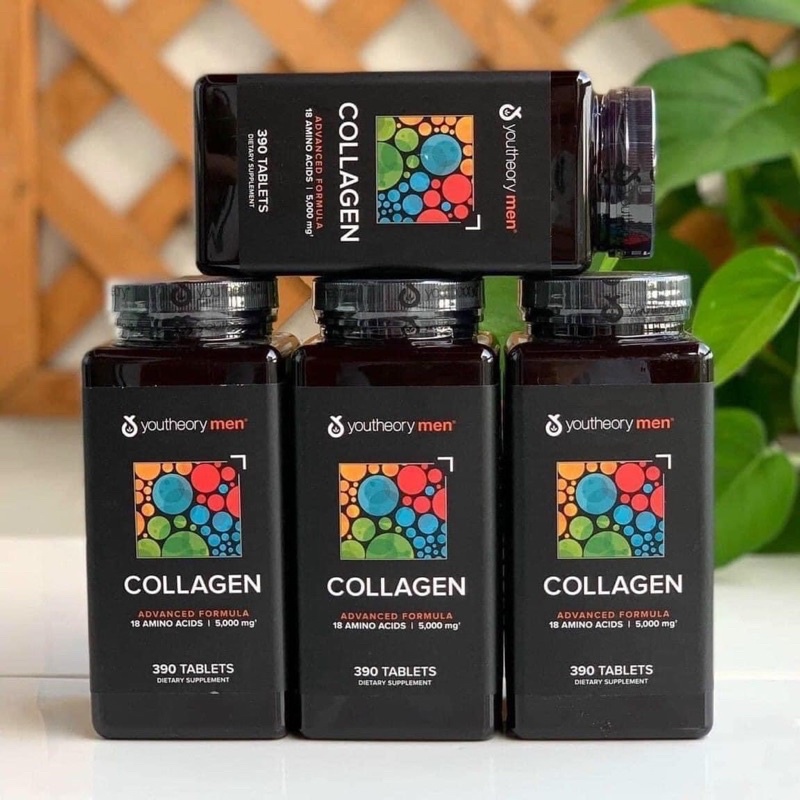 Viên uống Collagen Men’s Type 1, 2 & 3 dành cho nam (390 viên) của Youtheory