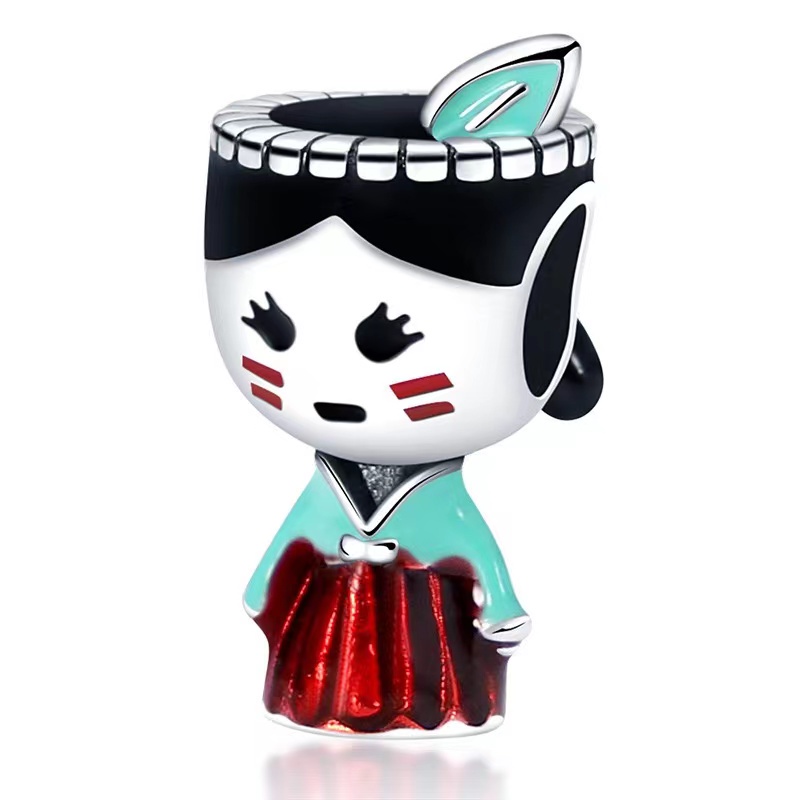 Hạt Bạc 925 Tự Làm Vòng Tay / Vòng cổ Kiểu Công Chúa Dễ Thương Xinh Xắn