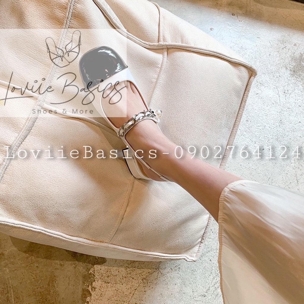 GIÀY BÍT MŨI GÓT VUÔNG THỜI TRANG LOVIIE BASICS - SỤC NỮ THỜI TRANG GÓT VUÔNG  G220216 G220316