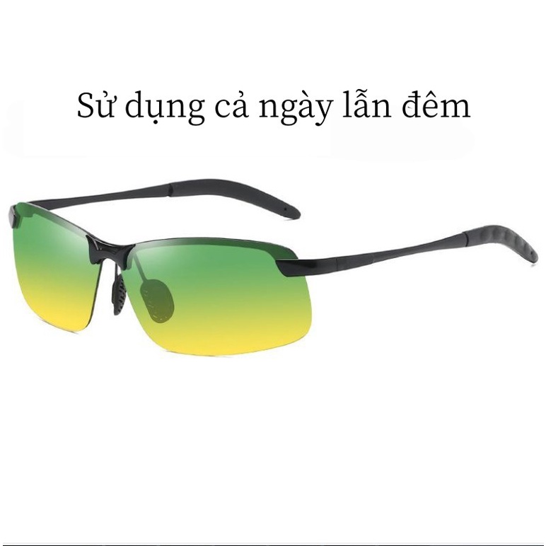 Kính râm nam Phân Cực Nhập khẩu đi đường ngày và đêm Kính râm chống lóa chống Sương chống uv,Đạp xe,câu cá,lái xe