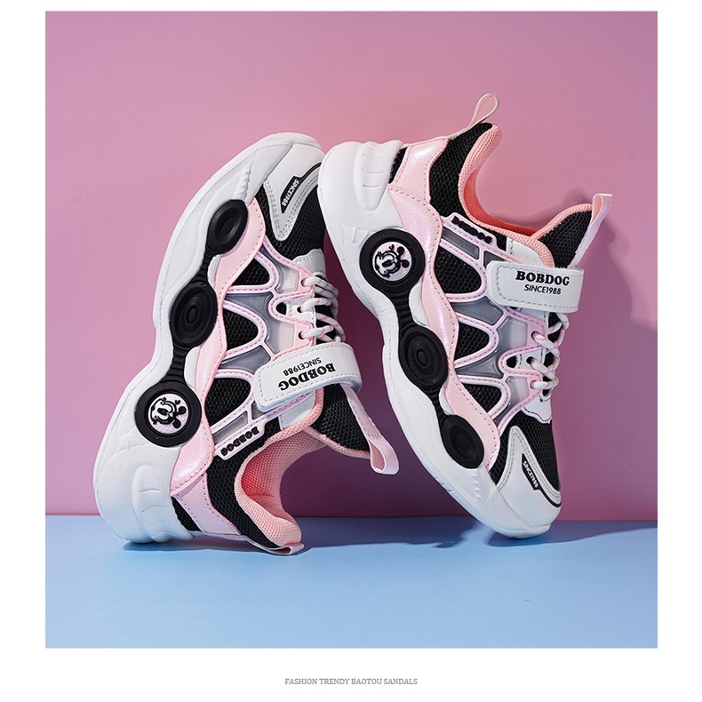 Giày thể thao chính hãng Bobdog họa tiết khỏe khoắn cho bé trai bé gái từ 5 tuổi đến 13 tuổi (028) Richkidsstore2021