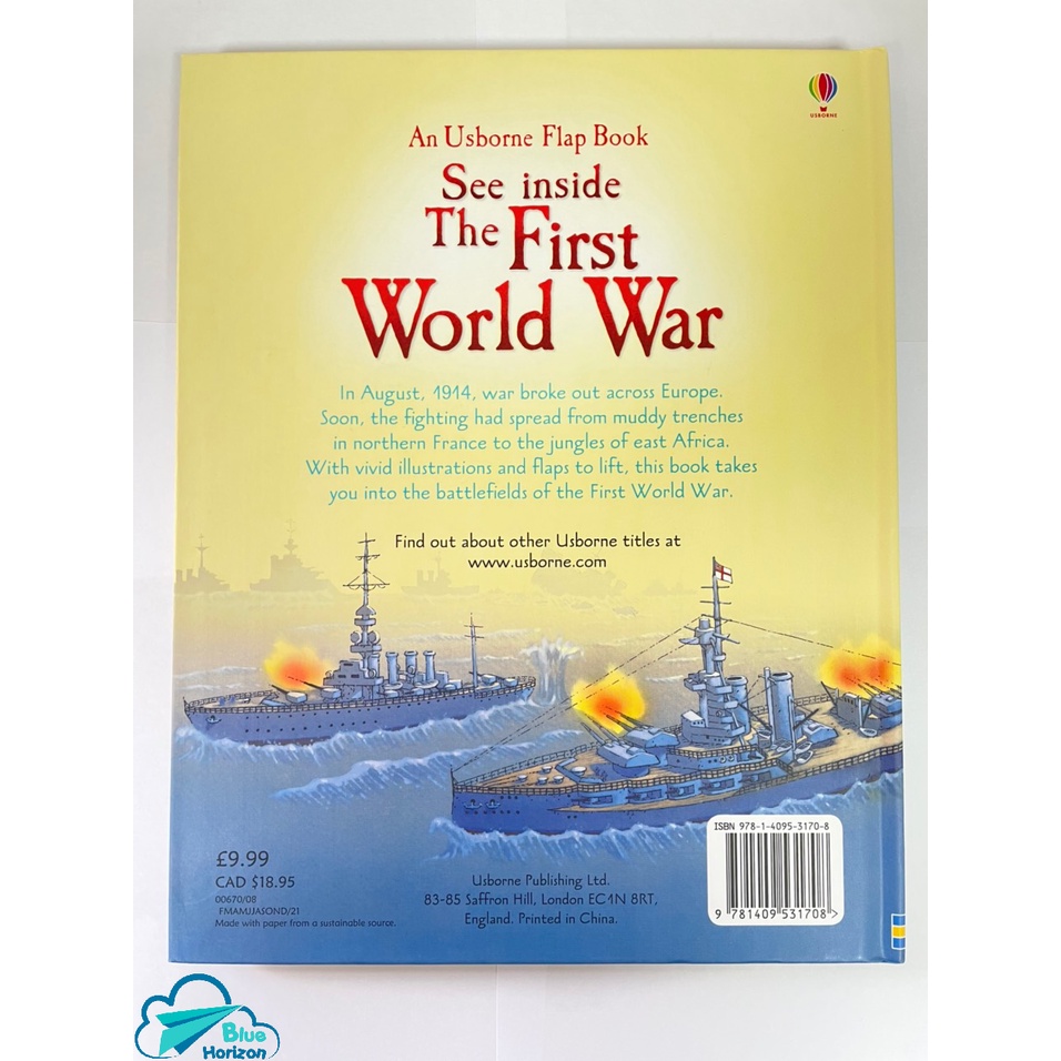 Sách Usborne thiếu nhi tiếng Anh - See Inside First World War