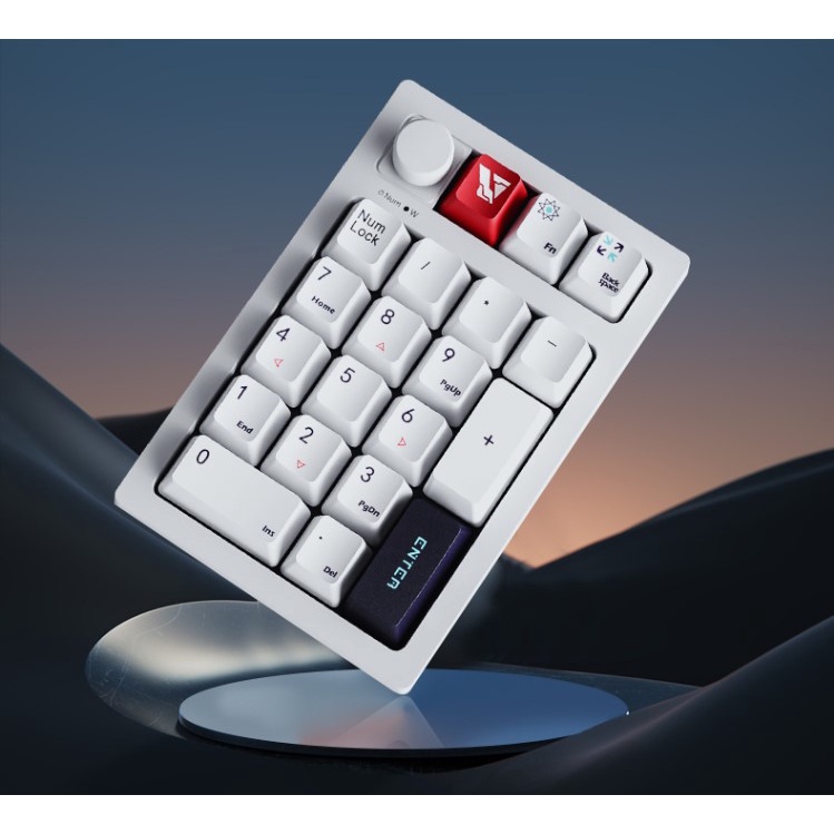Numpad cơ - Bàn phím số không dây - 3 mode - Hotswap - có núm xoay Knob - VGN211 - (Giống Feker JJK21)[Order]
