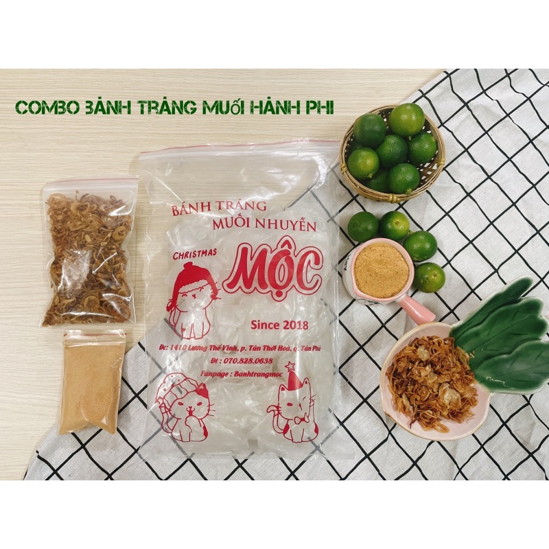 Combo Bánh Tráng Muối Hành phi