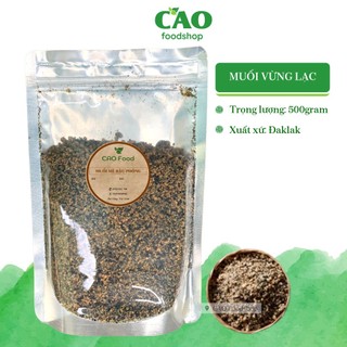 [500GR] Muối mè đậu phộng CAO Food từ đậu phộng, mè đen dân trồng sạch tự nhiên - ăn kèm cơm xôi siêu ngon