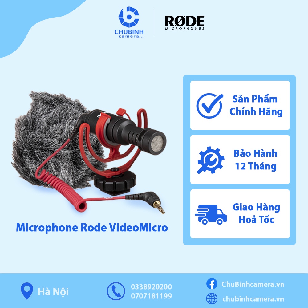 Micro Rode VideoMicro II | Chính hãng | Bảo Hành 1 Năm