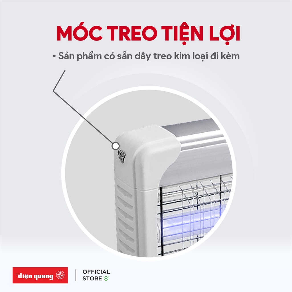 Đèn bắt muỗi Điện Quang ĐQ EML05L - Bắt và diệt muỗi, côn trùng nhỏ tự động, phạm vi tối đa 40m² - BH 12 tháng