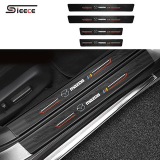 Sieece 4 Chiếc Dán Cửa Ô Tô Sợi Carbon Nẹp Chống Xước Ô Tô Miếng Dán Chống Xước Trầy Ô Tô Miếng Dán Bảo Vệ Viền Cửa Xe Hơi Miếng Dán Xe Cho Mazda 3 5 CX7 MX5 6 Wagon CX5 2 RX7 CX30 CX-3 CX8 CX3 Atenza BT50 323 Axela CX9 RX8