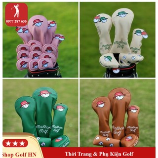 Malbon golf set cover gậy golf malbon da pu cao cấp - cg009